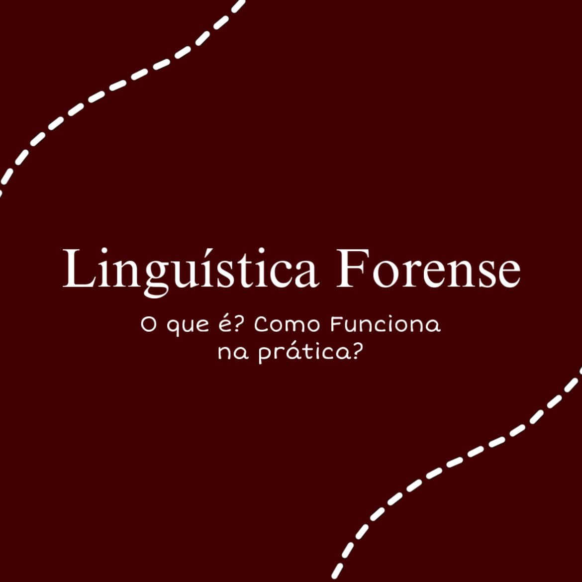 O que é Linguística Forense?